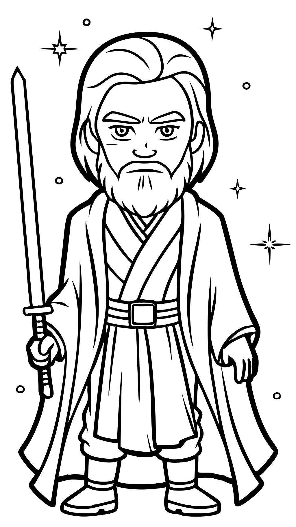 coloriage obi wan kenobi